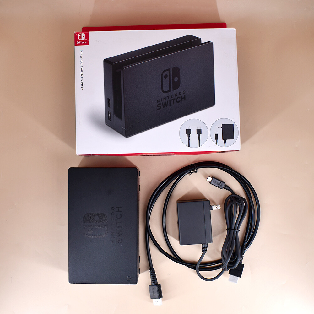 Original Nintendo Switch Charging Dock + AC Adapter Power Cable + HDMI CABLE Set