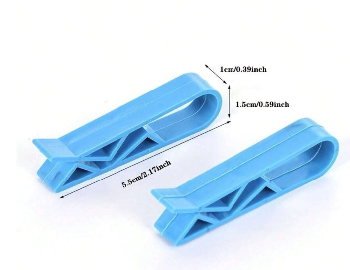 10PCS Trash Bag Clips Anti-Slip Garbage Bin Clamp for Home Use - NEW