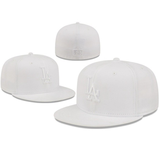 New Los Angeles Dodgers MLB Baseball Cap Basic Authentic Era 59FIFTY Fitted Hat