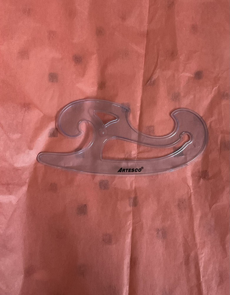 Drafting Drawing Templates 3 Pc with case vintage