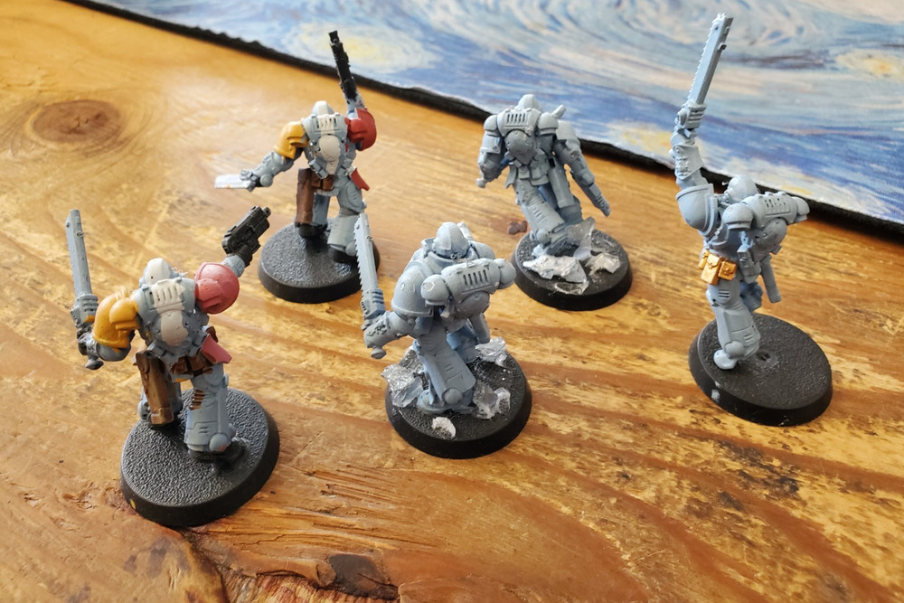 5x Assault intercessors Assembled Warhammer 40k Games Workshop