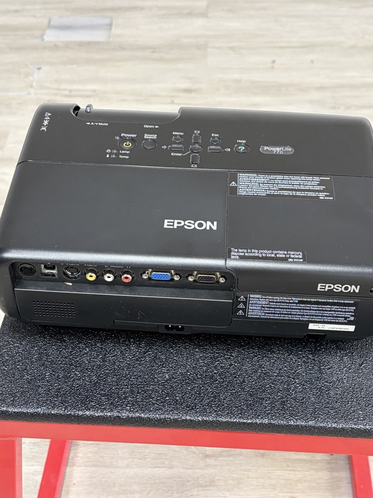 Epson Powerlite 77c EMP-X5 Projector w/Case, Cords & Manual