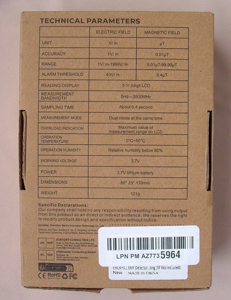 ERICKHILL EMF TESTER