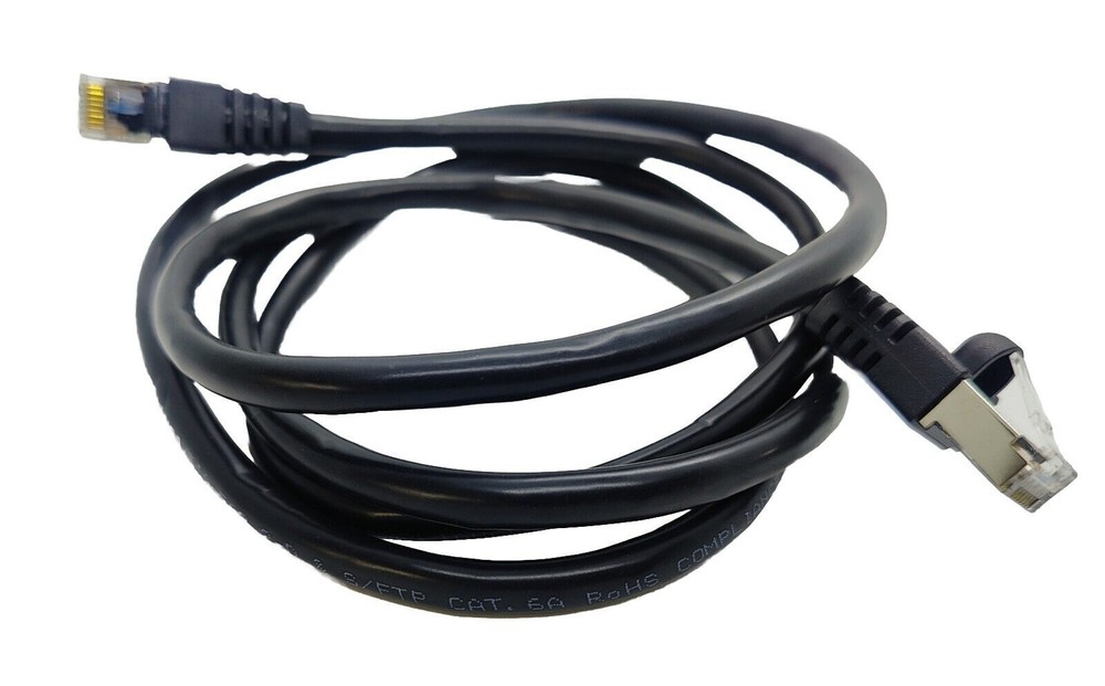 7Ft Cat6a SFTP 26AWG Shielded Patch Cable 100% Pure Copper Wire