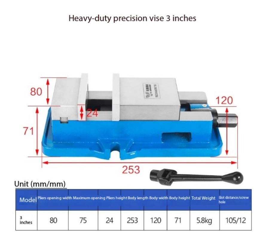 New Large High-precision Milling Machine Vise Angle-fixed Bench Vise