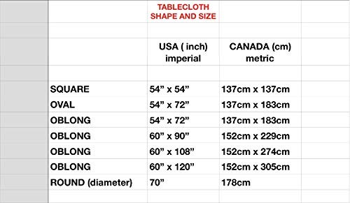 Clear Plastic Tablecloth Protector, Round Table Cloth Vinyl (70" 70" (Round)
