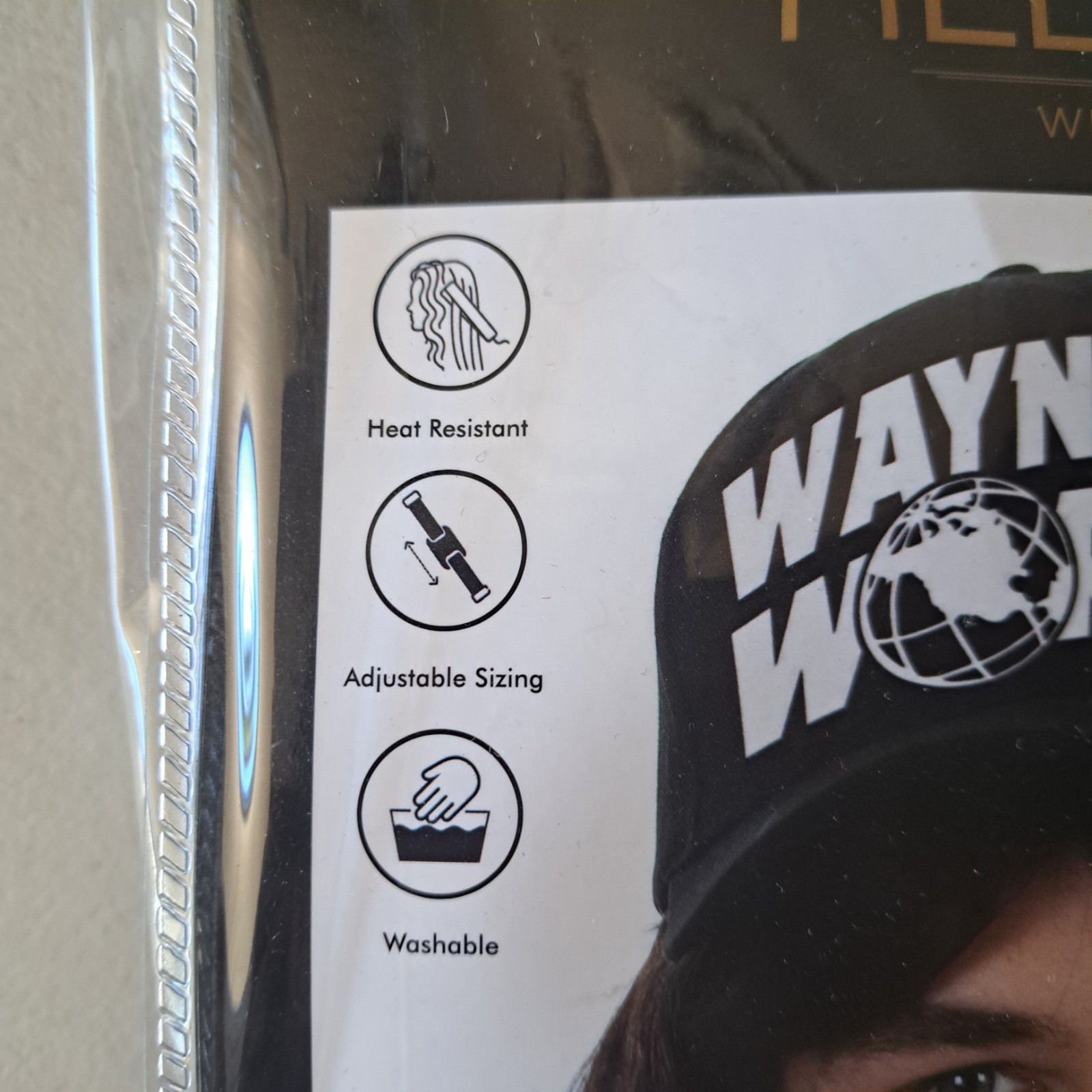 Waynes World Duo Wig Costume Garth & Wayne Cosplay NWT