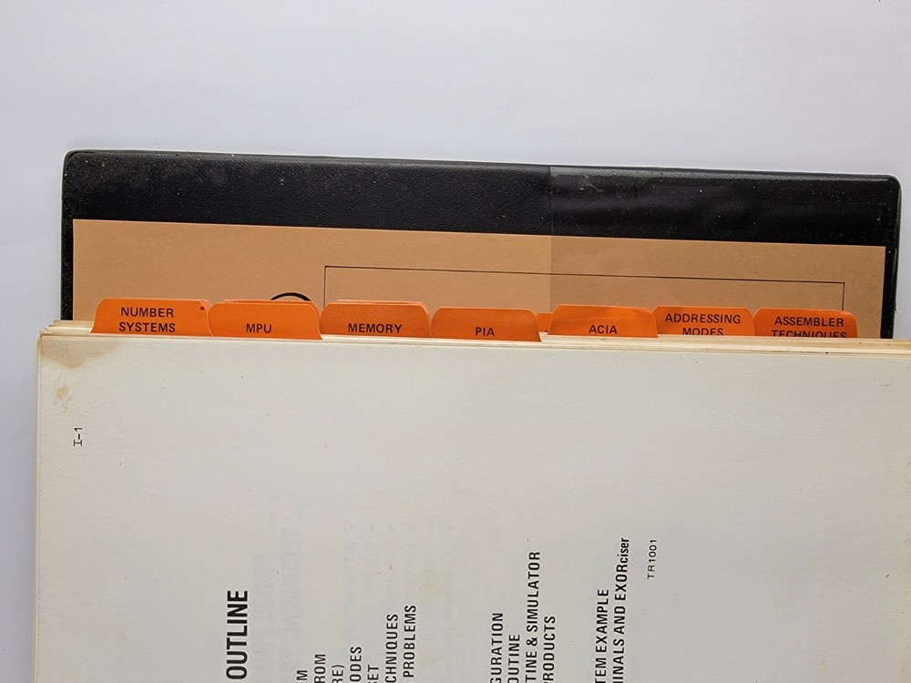 Original Vintage Motorola M6800 Microprocessor Manuals Guides Retro Computing