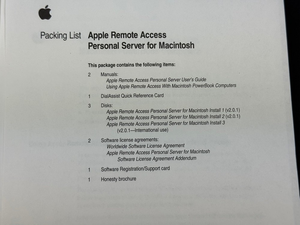 1993 Vintage Macintosh ~ Apple Remote Access Personal Server ~ NEVER USED
