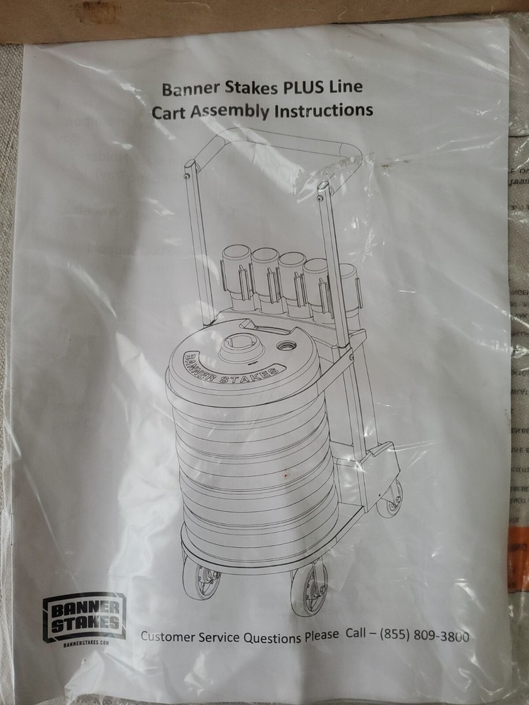 Banner Stakes Plus Caet Or Line Cart