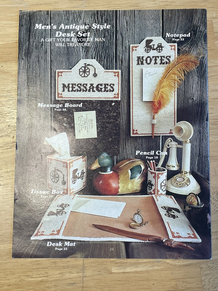 Plastic Canvas Pattern Leaflet Enchantment Boxes Frames /