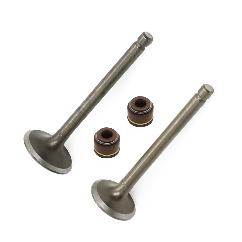 FOR YAMAHA INTAKE EXHAUST VALVES W/ SEALS 1985-05 YFM80 BADGER 80 RAPTOR Moto-4