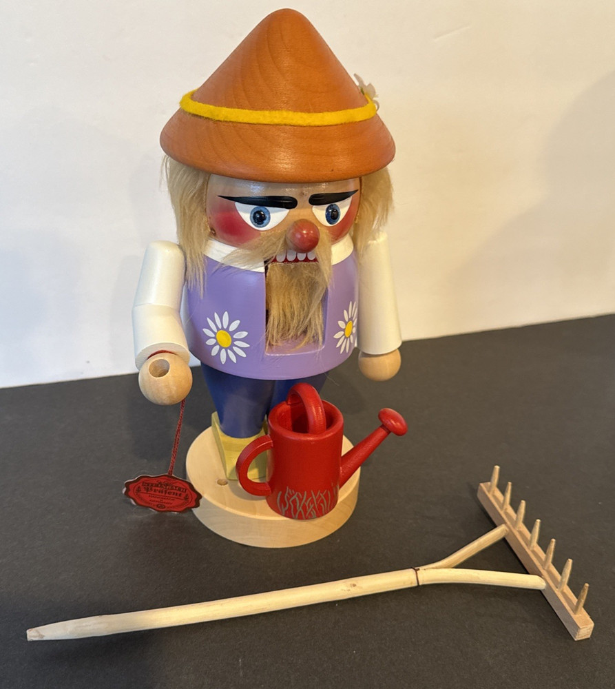10" Steinbach TROLL GARDENER NUTCRACKER Numbered 6413