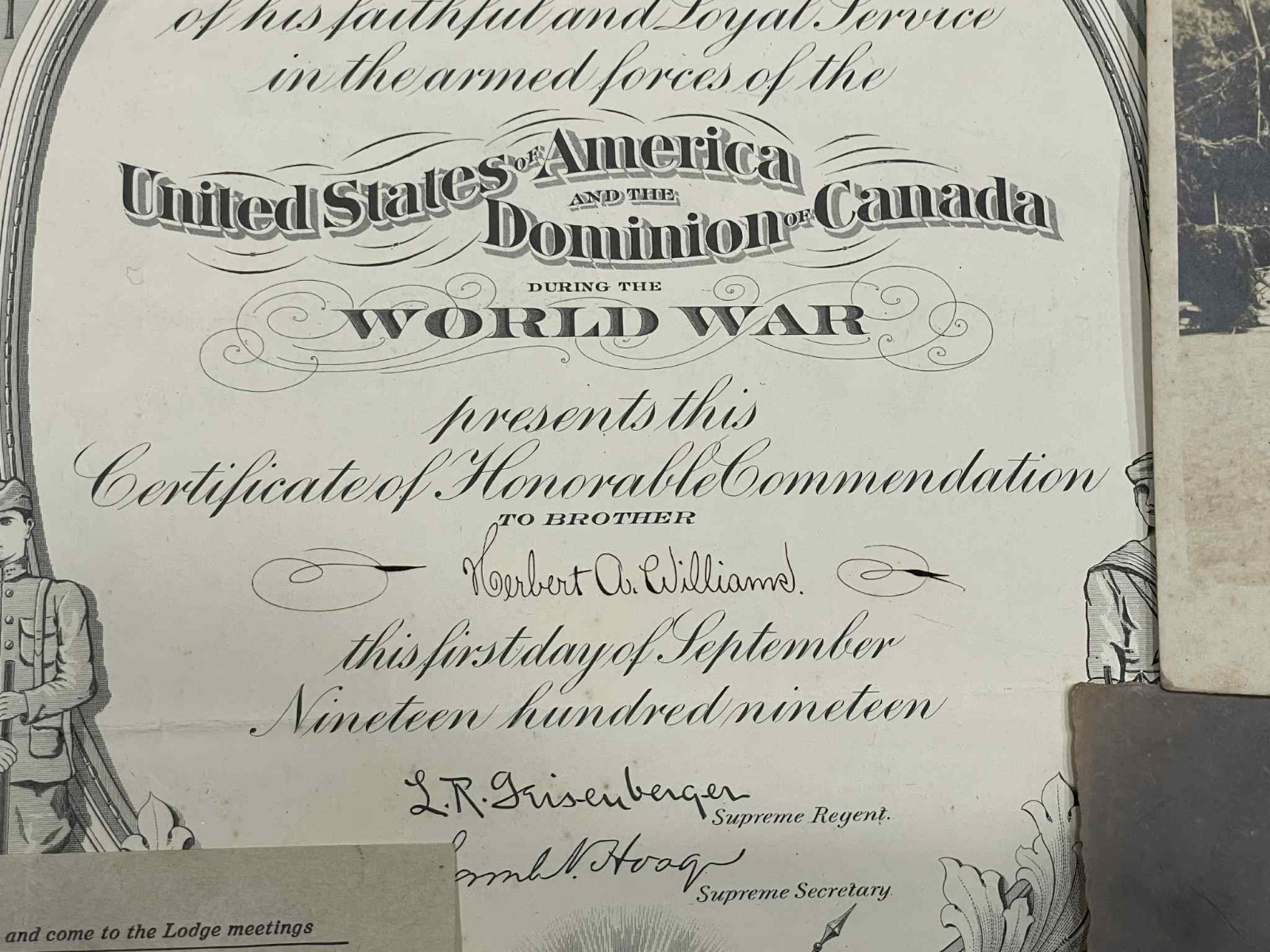 WW1 WWI US Army Military Solider GI Grouping 16th Infantry Division AEF WOUNDED