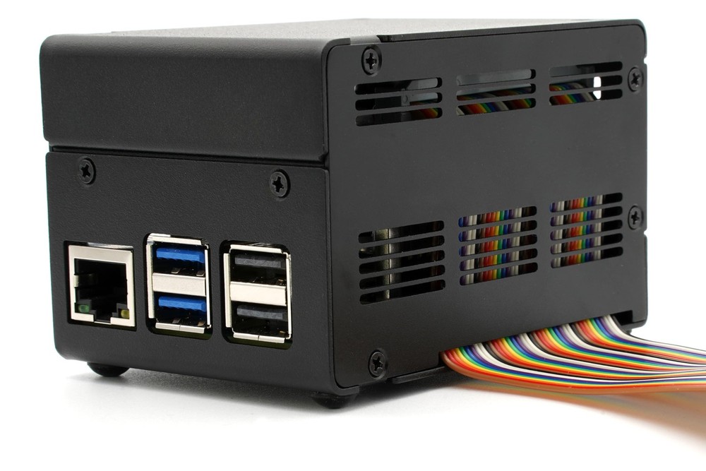 KKSB Case for Raspberry Pi 5 - Compatible with DAC+ & Pro, Supports Black