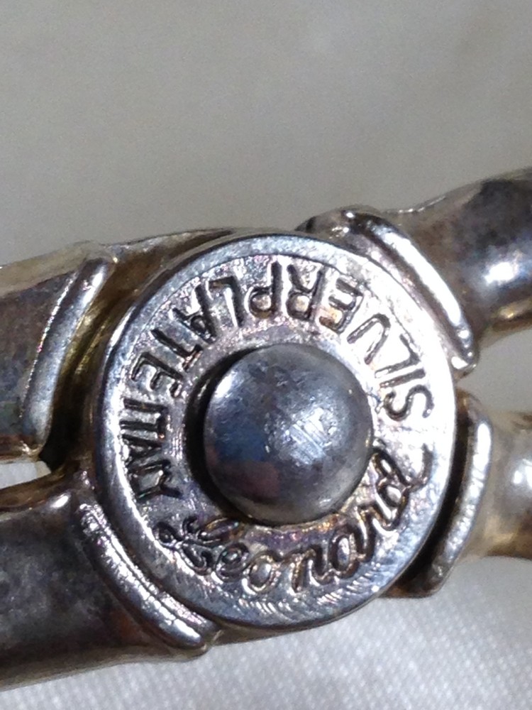 Vintage Leonard Silverplate Pastry Cake Serving Tongs