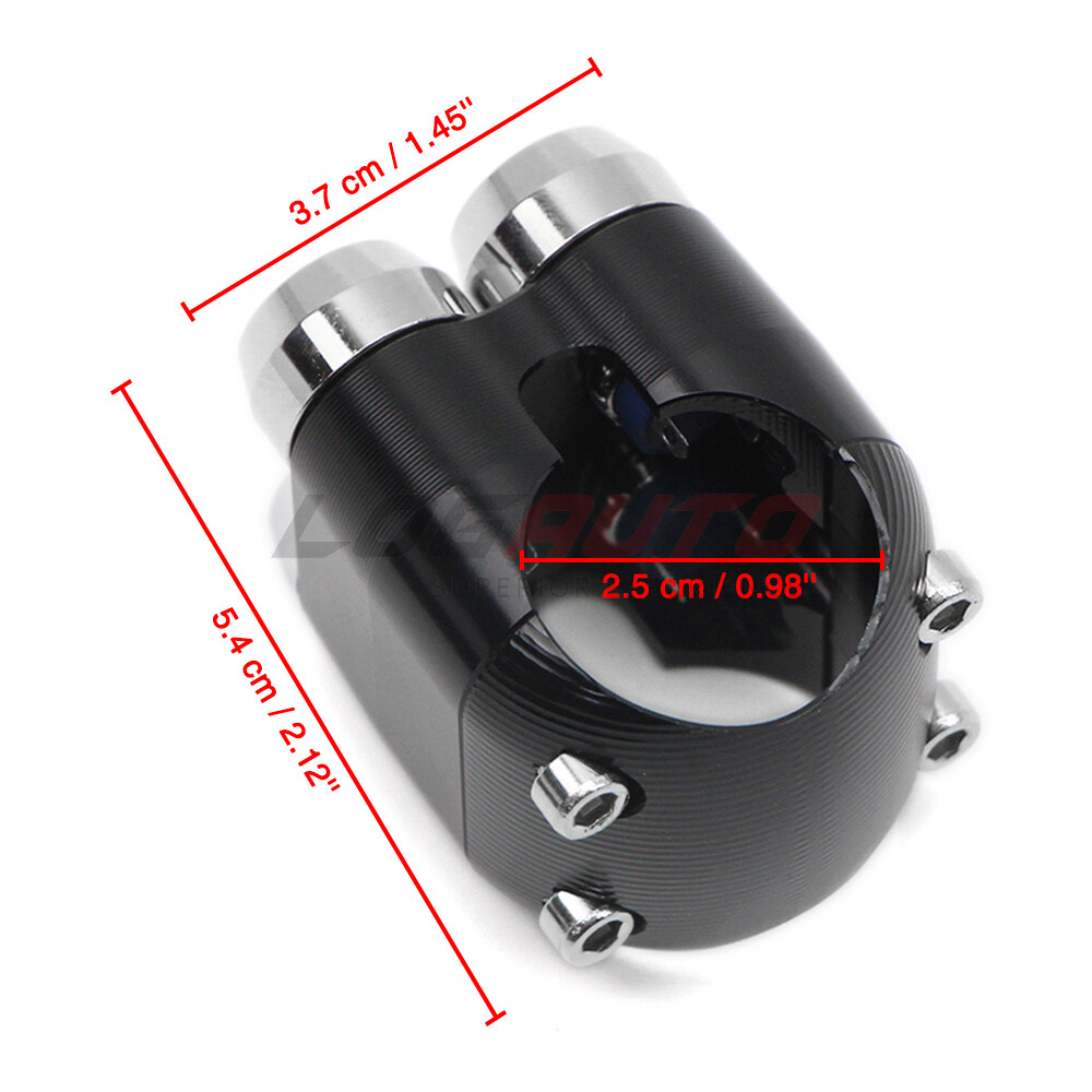 Universal 25MM 4-Button Motorcycle Handlebar Switch Control Start Horn Button