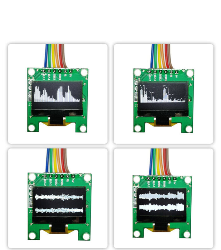 0.96 " OLED Music Spectrum Display Analyzer Audio Level Indicator w/ Case NEW