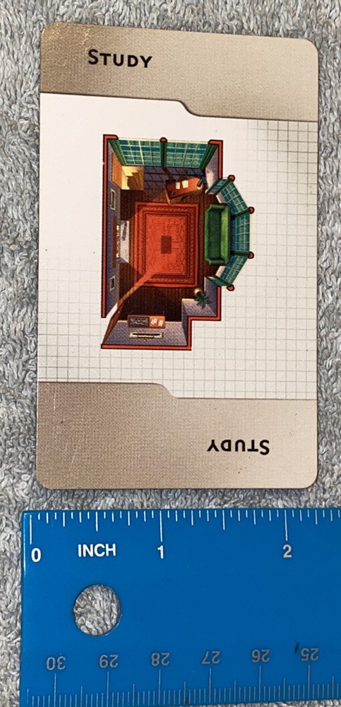 Clue 2005 Room Card Study Replacement Piece