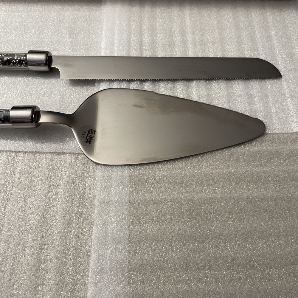 Crystal Oleg Cassini Cake Knife And Server Set