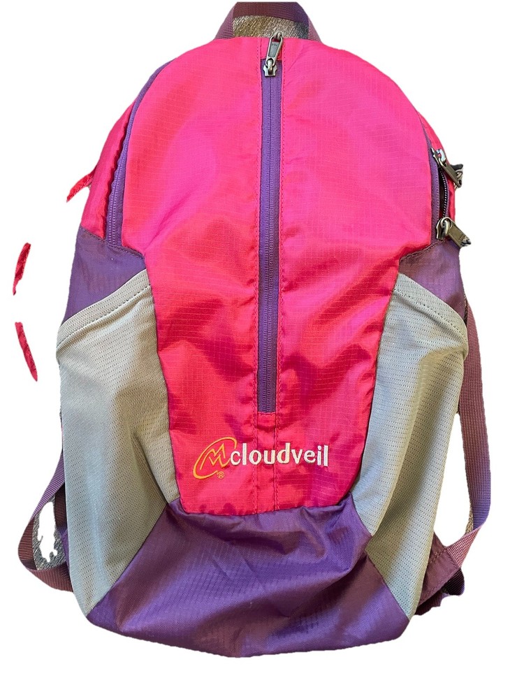 Cloudveil Backpack Pink Purple Lightweight Removable Foam Insert