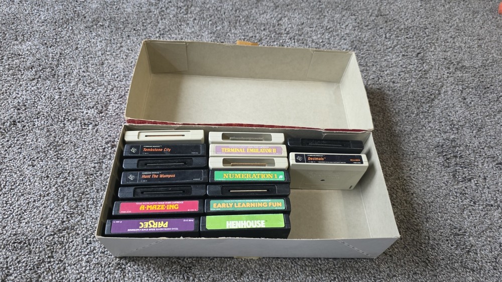 TI-99/4A Texas Instruments Computer Cartridges And Accessories - No Computer