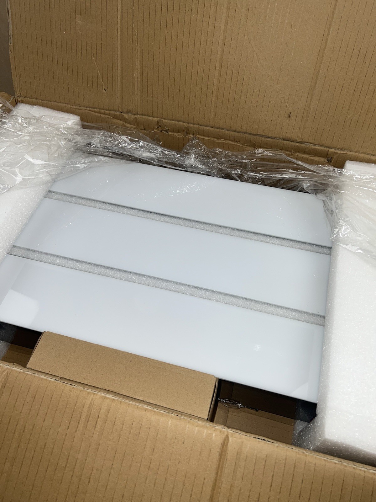 24" 3-Step LED Light Liquor Bottle Display Glowing Bar Shelf