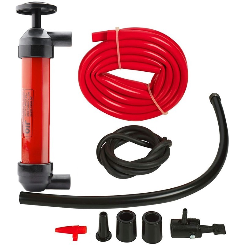Liquid Transfer, Siphon Hand Pump for Gas, Oil, Air, and Other Fluids