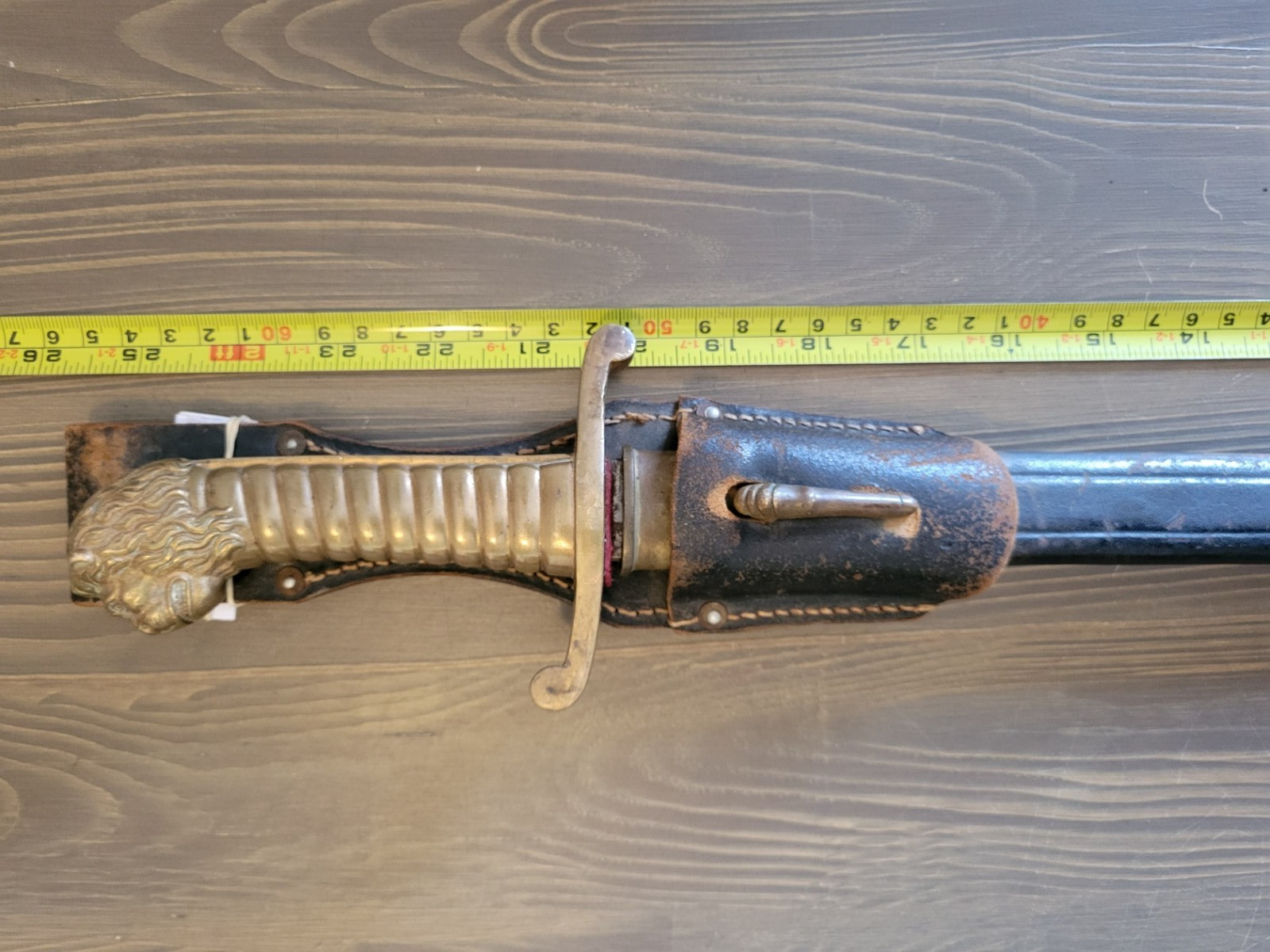 EXCELLENT! M1892 German/Bavarian Honor Guard Lion's Head Sword w/Sheath & Frog!