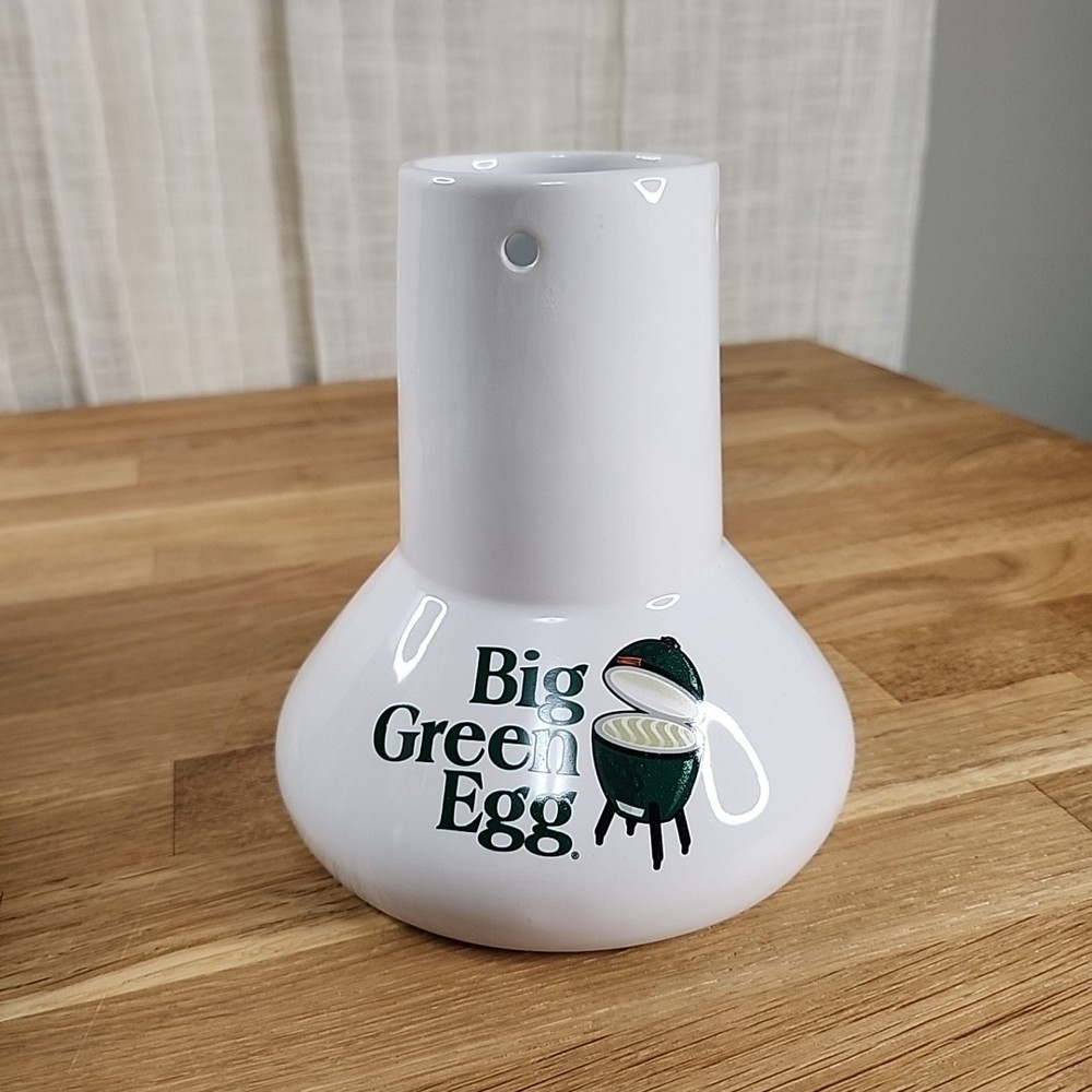 Big Green Egg Ceramic Vertical Turkey Roaster NEW OPEN BOX