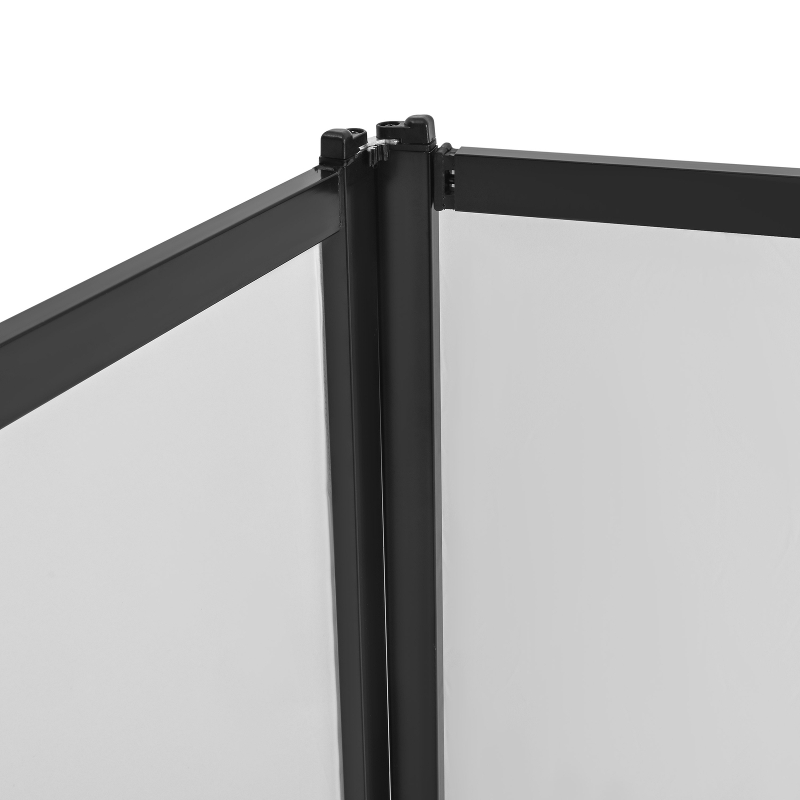 48"x25" White Black DJ Event Facade Scrim Metal Frame Booth With Travel Bag Case