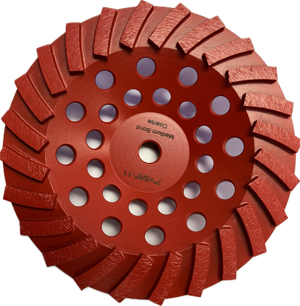 Vantage diamond tooling, Turbo 24 Segment Cup wheel 7''.