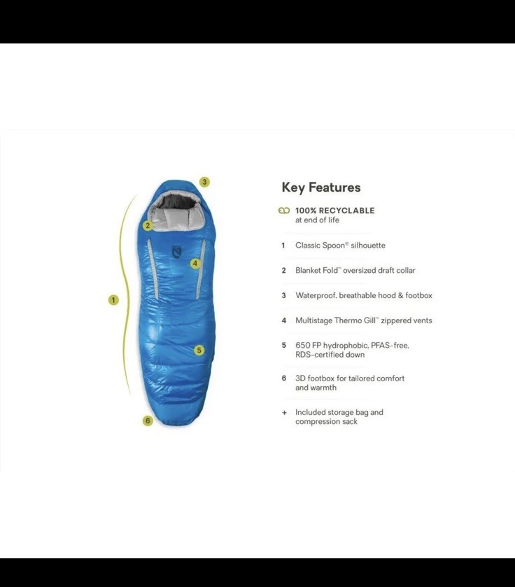 Nemo Disco Men’s Endless Promise Down 30 Degree Sleeping Bag