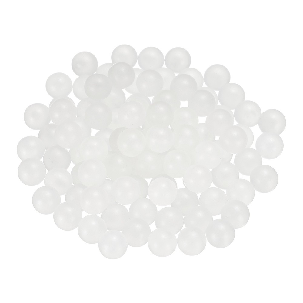 100pcs PP Plastic Bearing Balls 11/32" Solid Plastic Balls G2 Precision, White