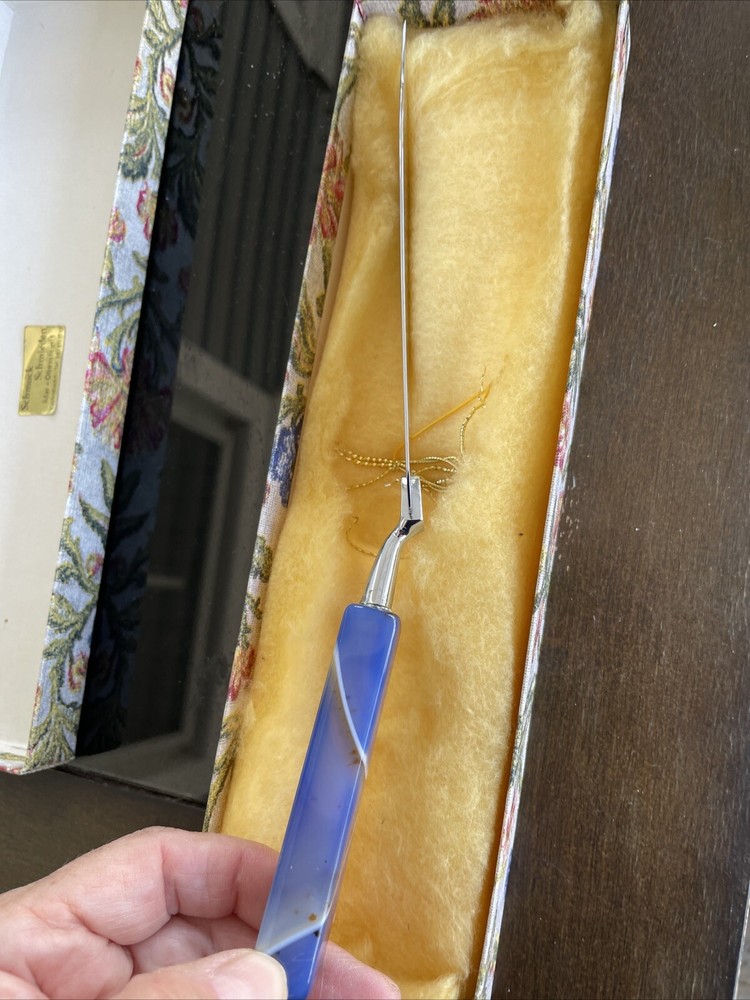 Cake Server Pie Server With Blue Agate Handle New