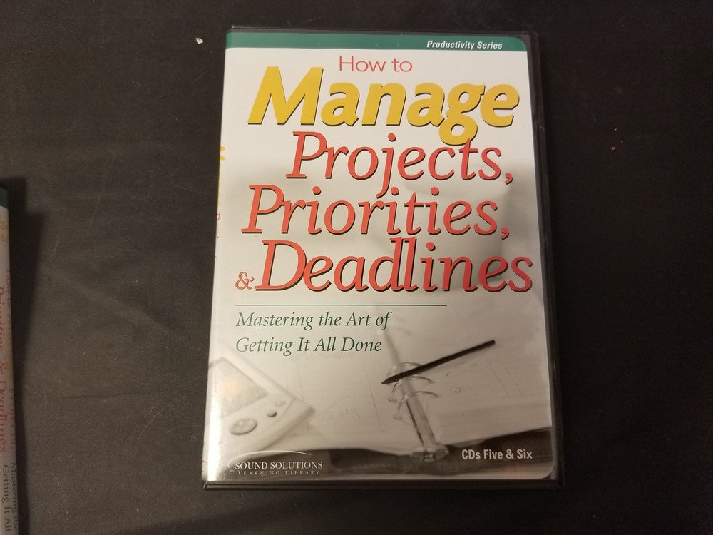 How To Manage Projects, Priorities, & Deadlines 6 CD Set Greg Kirch EUC