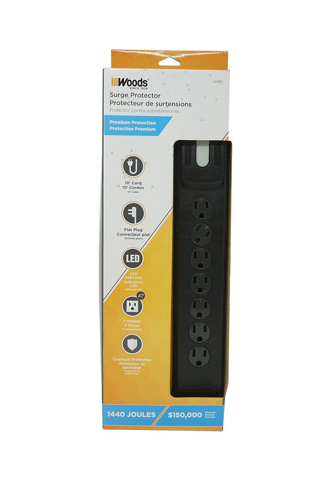 Surge Protector with Safety Overload Feature