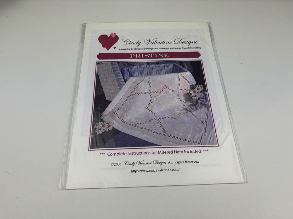 Cindy Valentine Designs Pristine Hardanger Needlepoint Pattern 7S