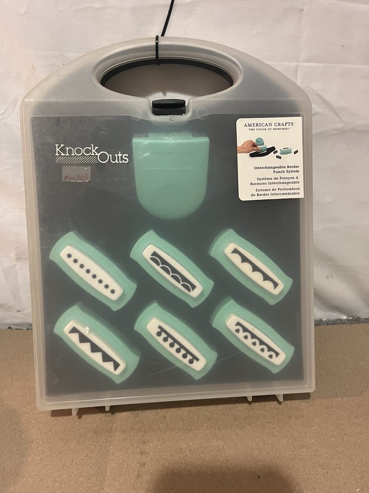 Knock Outs Interchangeable Border Punch Paper Cutter Kit New