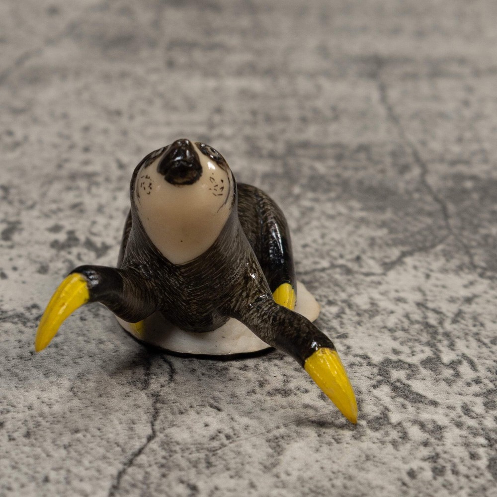 Gray Sloth Tagua Carving