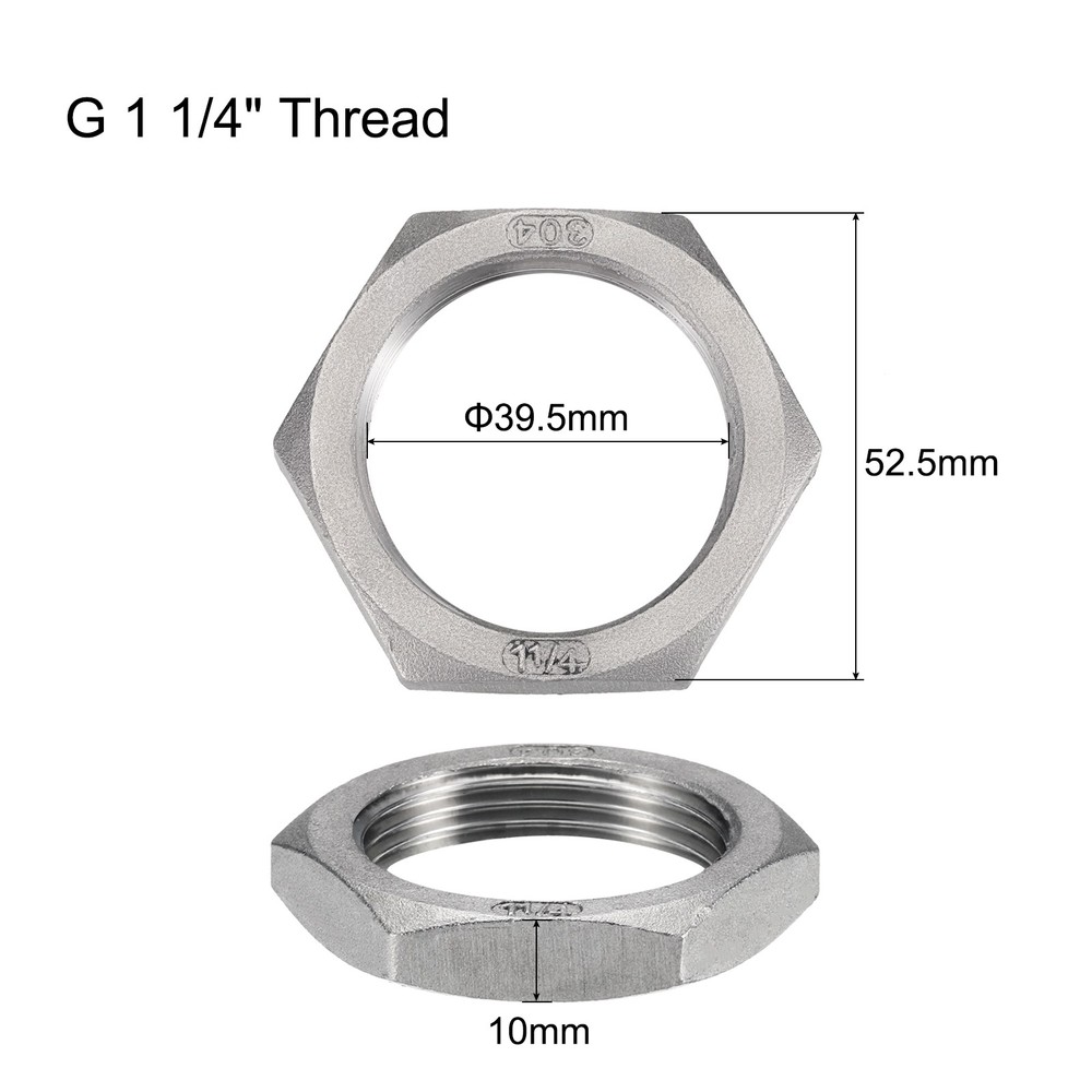 Cast Pipe Fitting Hex Locknut Nut g 1 1/4" Female Thread (DN32)