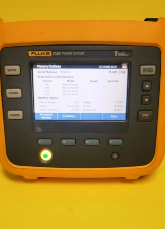 Fluke 1736 Three Phase Advanced Power Quality Logger Analyzer w/ Accessories