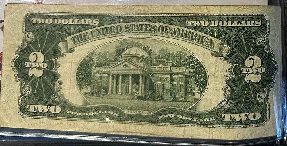 1928 Two Dollar Red Seal Note E01372469A