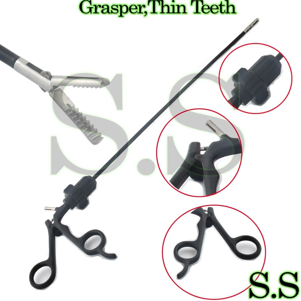 New Grasper, Thin Teeth 5x330mm Lap, LP-008