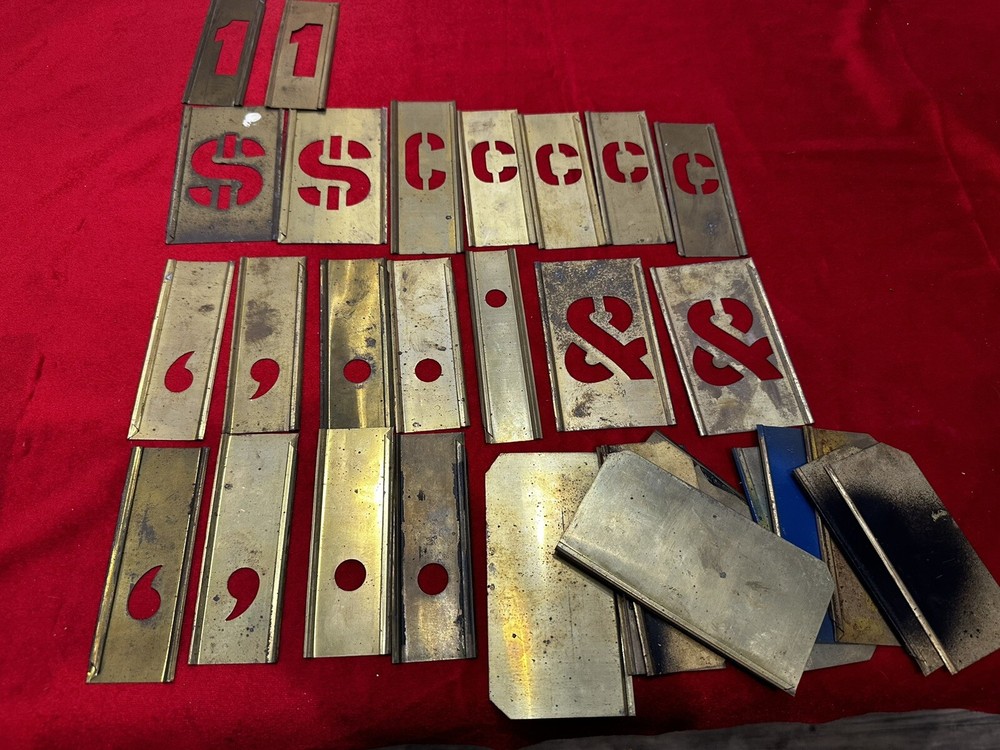 Vintage Reese’s Adjustable Brass Stencils