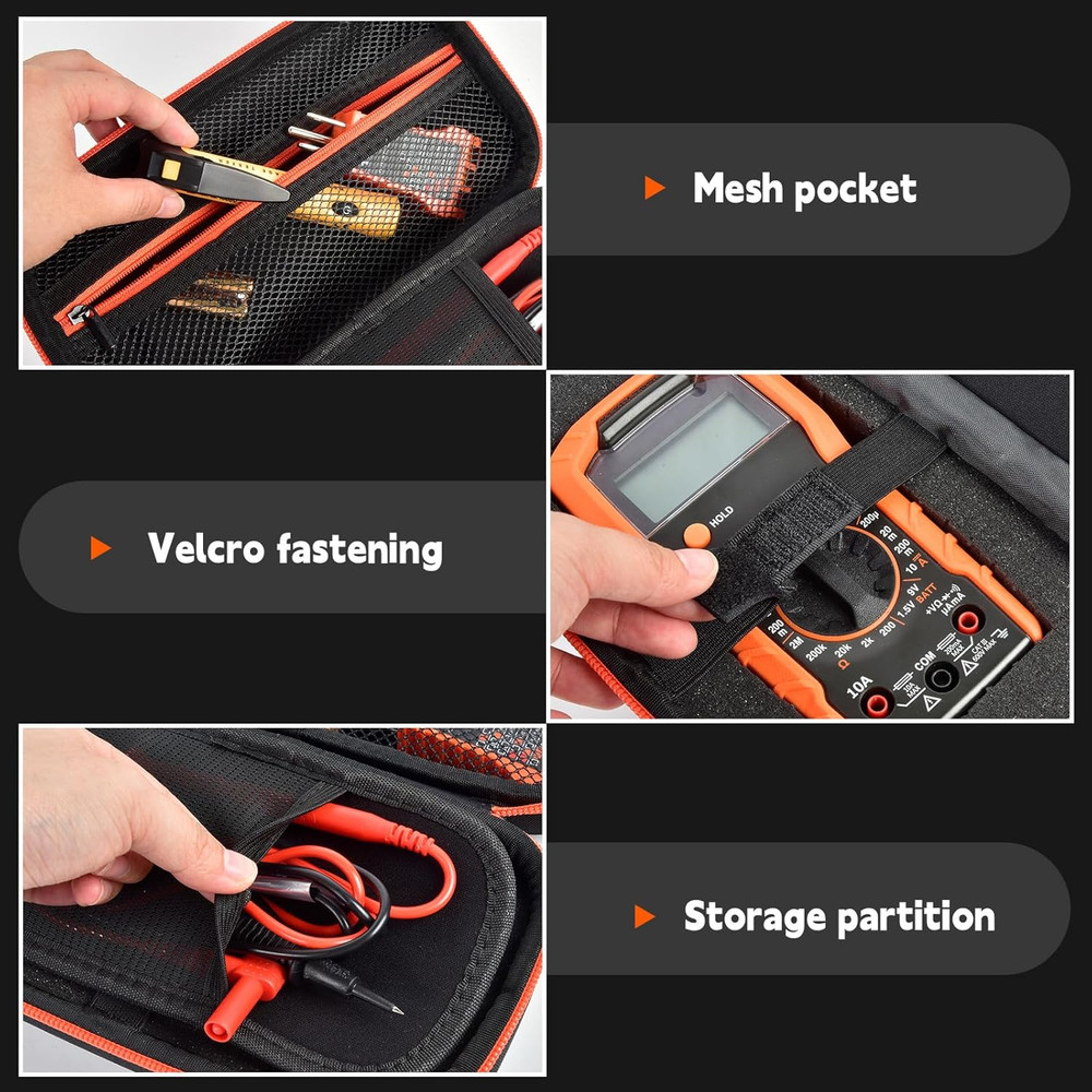 Case Compatible with Klein Multimeter MM325 MM300(69149P) Multi Meter Testers, S