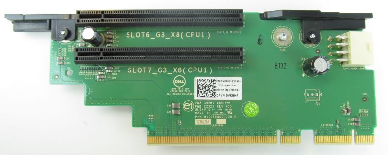 Dell VKRHF PowerEdge R720 2X PCI-E Riser Card Board 4z