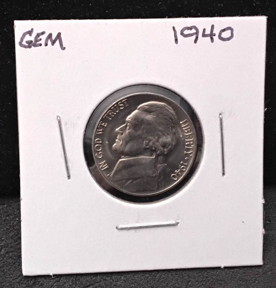 1940 JEFFERSON NICKEL - GEM - PC35