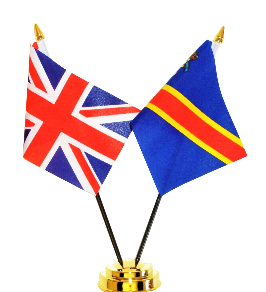 United Kingdom & REME Double Friendship Table Flag Set