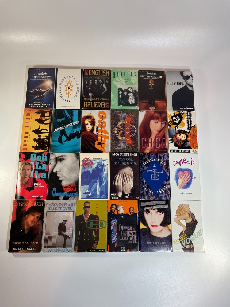 Cassette Singles 80's 90's Cassingles Tapes Various